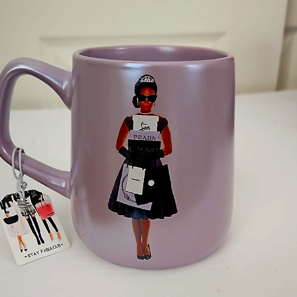 NWT Lux Designer-inspired Amanda Greenwood Art Mug